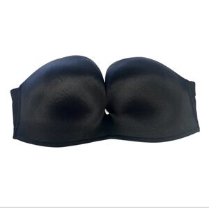 Black Seamless Bandeau with Molded Cups